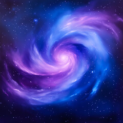 A vibrant swirl of cosmic colors depicting a galaxy, showcasing the beauty and wonder of the universe.