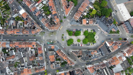 Vue aérienne panoramique de la ville de Bruxelles, capitale, Belgique, Europe
