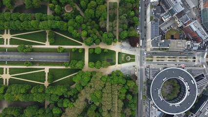 Vue aérienne panoramique de la ville de Bruxelles, capitale, Belgique, Europe
