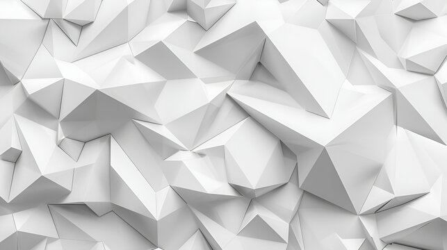 White Geometric Poligon Abstract Background ,Abstract white and grey background ,Subtle abstract background, blurred patterns
