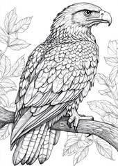 Fototapeta premium Eagles Coloring Pages