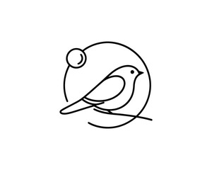 Bird Logo Design Vector Illustration.