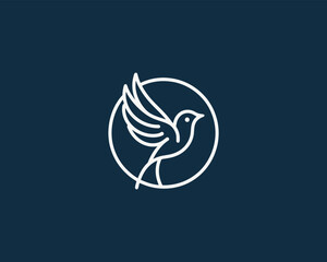Naklejka premium Bird Logo Design Vector Illustration.