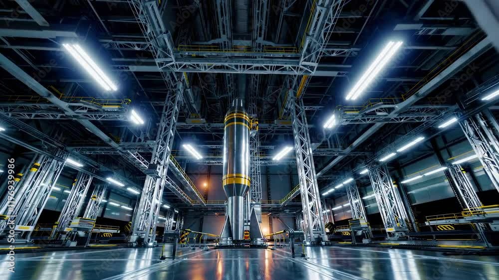 Aufkleber inside a modern industrial facility showcasing advanced machinery and automated systems in operation
