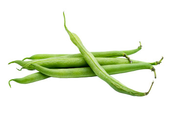 green beans isolated on transparent background