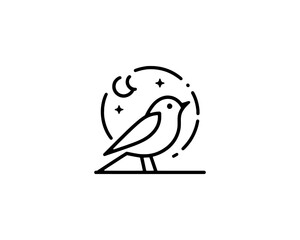Bird Logo Design Vector Template