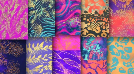 Vibrant Abstract Graphic Patterns Collection for Design Inspiration