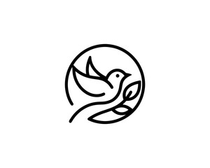 Bird Logo Design Vector Illustration.