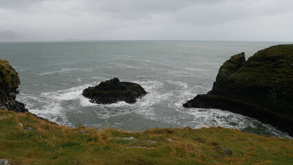 Snæfellsnes, Islande, péninsule, Snæfellsjökull, volcan, glacier, Kirkjufell, montagne, Arnarstapi, village de pêcheurs, Búðakirkja, église noire, Lóndrangar, falaises de basalte, Djúpalónssandur, pla