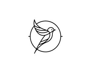 Bird Logo Design Vector Template