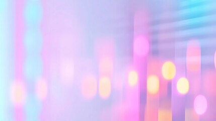 Abstract Pastel Financial Imagery with Neon Glows