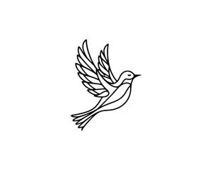Bird Logo Design Vector Template