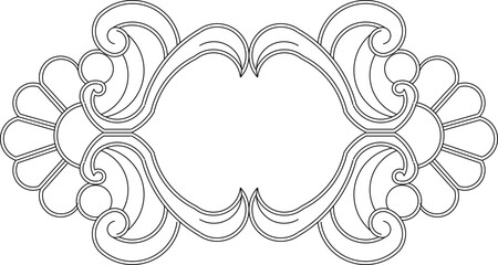 sketch vector illustration silhouette design decoration ornament classical vintage ethnic mandala.eps