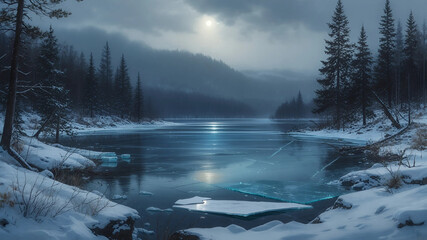 winter in the mountains