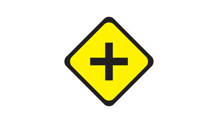 Obraz premium cross road symbol