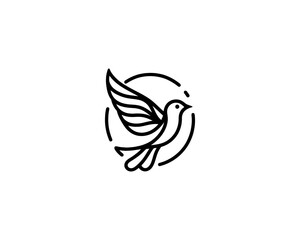 Bird Logo Design Vector Template