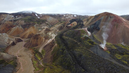 Landmannalaugar, Islande, Hautes Terres, montagnes rhyolitiques