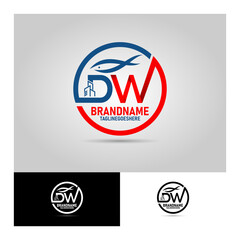 DW Logo for Fish processing factory, for company logo and web design