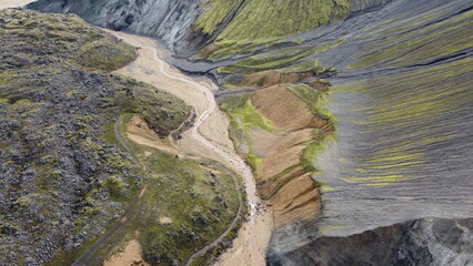 Landmannalaugar, Islande, Hautes Terres, montagnes rhyolitiques