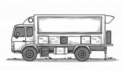 A rugged, customizable truck ideal for mobile businesses, advertising, or disaster relief. Its blank canvas allows for personalized branding and adaptation to various needs.
