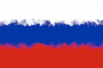Obraz premium Rusia bandera nacional estilo abstracto