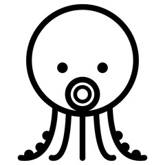 귀여운 문어 아이콘