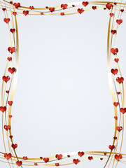 Obraz premium Valentines Day Hearts Decoration Poster