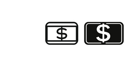 Dollar Vector Silhouette design