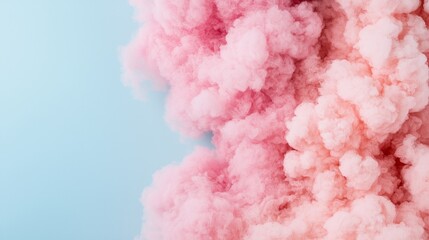 Abstract Pastel Pink Smoke Cloud Soft Dreamy Background Delicate Fluffy Texture Airy Design Element