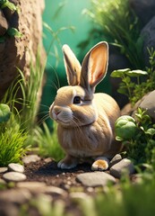 rabbit in the garden