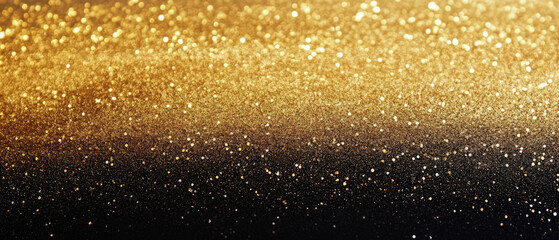 Obraz premium A gold and black background with a lot of glitter