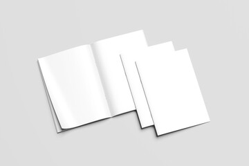 Blank A4 Catalog Brochure Mockup