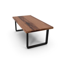 table on insolate background 