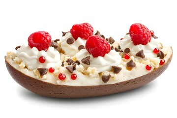 Chocolate Raspberry Dessert,Cream,Sweet Treat
