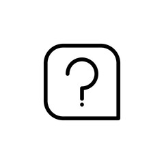Question mark icon vector. Question mark icon.