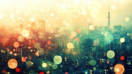 Fototapeta premium Innovating urban living smart cities enhancing connected ecosystems sustainable development