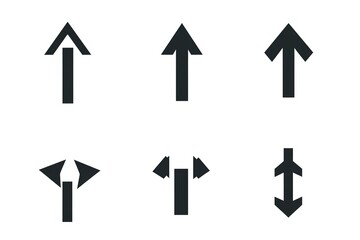 Vector arrows. Set arrows icon. Vector illustration.

