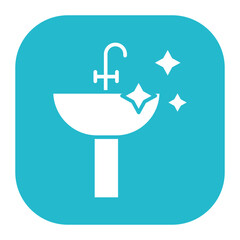 Fototapeta premium Cleaning Sink Icon