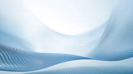 Fototapeta premium Abstract ocean wave patterns in calming blue tones reflecting soft light and fluid movement. Generative AI