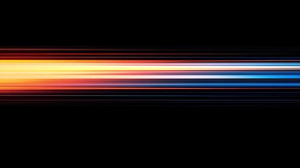 Light Trails on Black Background