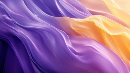 Elegant Flowing Fabric with Gradient Colors