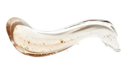 Serum gel swatch . Cosmetic transparent gel serum texture. isolated on a transparent background