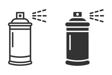 Spray can icons for graffiti, art, or paint supplies.