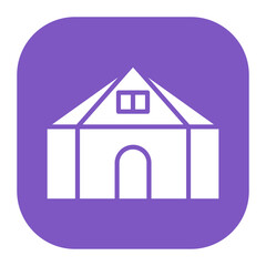Polygonal Tent Icon