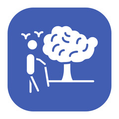 Person Hiking Icon