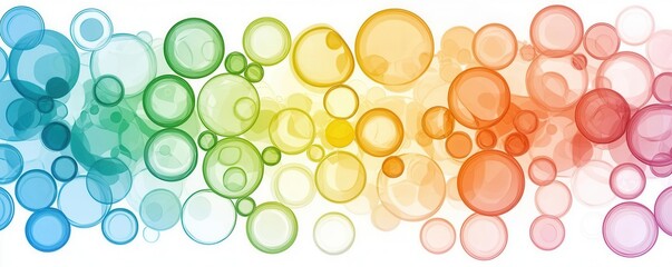 Colorful bubbles art display abstract background digital design vibrant environment aerial view modern aesthetics