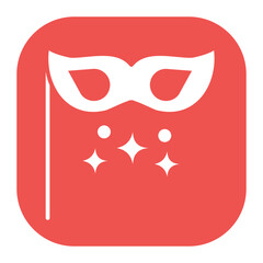 New Year Mask Icon