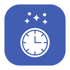 New Year Clock Icon