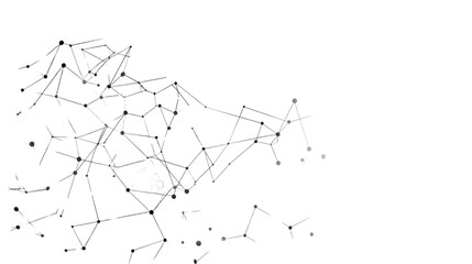 Vector white technology hexagon background. Geometric hexagon. Computer network concept isolated on a transparent background