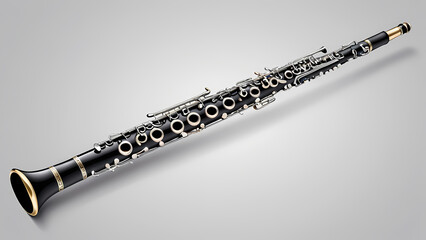 Stylized oboe vector art highlighting intricate details and cultural patterns, ideal for showcasing the sophistication of woodwind instruments.